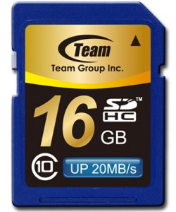   Team 16GB SDHC Class 10 (TG016G0SD28X)