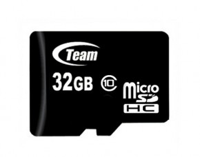  ' Team microSDHC 32GB Class 10 no adapter (TUSDH32GCL1002)