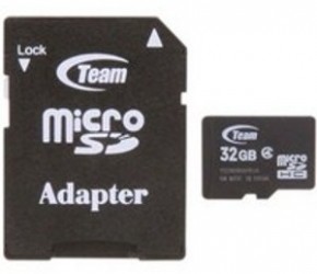   Team 32GB microSDHC Class 4 (adapter SD) (TUSDH32GCL403)