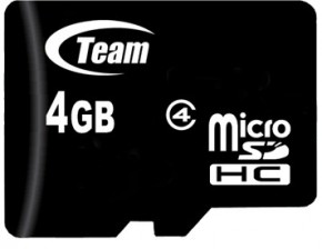   Team microSDHC 4GB Class 4 (adapter ) (TUSDH4GCL403)