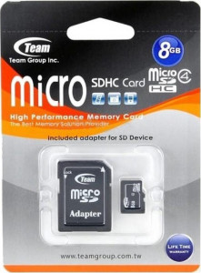   Team microSDHC class 4 SD adapter 8Gb 3