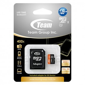   Team microSDXC 128Gb UHS-1 +adapter (TUSDX128GUHS03) 3