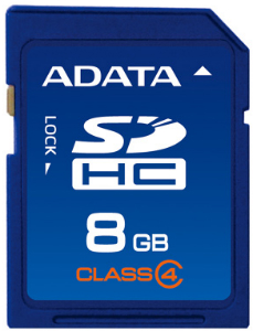   A-Data 8Gb microSDHC Class 4 (no adapter) (AUSDH8GCL4-R)