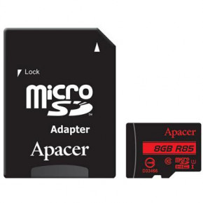   Apacer 8GB microSDHC Class10 UHS-I (AP8GMCSH10U5-R)