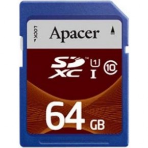  ' Apacer SDXC UHS-I Class10 64GB RP (AP64GSDXC10U1-R)