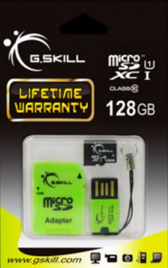   G.Skill microSDHC (UHS-1) 128GB Class10 (USB Card Reader+adapter SD) (FF-TSDXC128GC-U1)