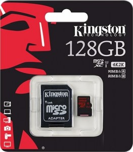   Kingston 128GB microSDXC Cl10 4