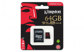   Kingston 64GB microSDXC C10 (SDCR/64GB) 3