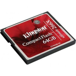   Kingston Compact Flash 64Gb Kingston Ultimate 266x (CF/64GB-U2) 3