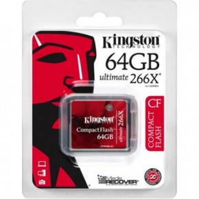   Kingston Compact Flash 64Gb Kingston Ultimate 266x (CF/64GB-U2) 4