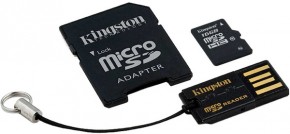    Kingston microSDHC 16GB Class 10 (adapter SD + USB reader) (MBLY10G2/16GB) (0)