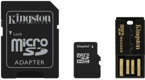   Kingston microSDHC 32GB Class 10 (adapter SD + USB reader) (MBLY10G2/32GB) 3