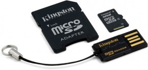   Kingston microSDHC 32GB Class 4 (adapter SD + USB reader) (MBLY4G2/32GB)