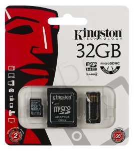   Kingston microSDHC 32GB Class 4 (adapter SD + USB reader) (MBLY4G2/32GB) 3