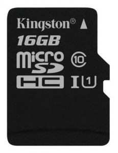   Kingston microSDHC 16GB Class 10 SDC10G2/16GBSP