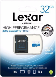   Lexar Micro SDHC 32GB 300x UHS-I C10 High-Performance + SD- (LSDMI32GBB1EU300A) 4