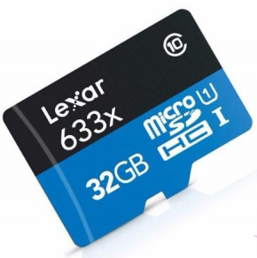   Lexar Micro SDHC 32GB 633x UHS-I C10 High-Performance + SD- (LSDMI32GBBEU633A) 3