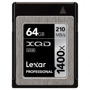   Lexar XQD 64GB 1400X Professional (LXQD64GCRBEU1400)