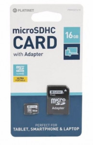   Platinet microSDHC 16 GB Class 10 + SD adapter (PMMSD1610) 3