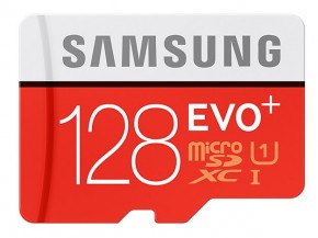   Samsung microSDXC 128GB Evo+ UHS-I