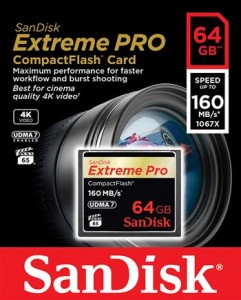   Sandisk Compact Flash 64GB eXtreme Pro 160MB/s (SDCFXPS-064G-X46) 4