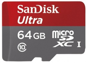   Sandisk Ultra SDXC 64GB Class 10 UHS-I 48MB/s (SDSDUNB-064G-GN3IN)