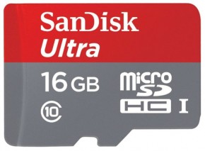   Sandisk Ultra SDHC 16GB Class 10 UHS-I 80MB/s (SDSDUNC-016G-GN6IN)