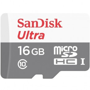   Sandisk Ultra 16GB microSDHC Class 10 UHS-I 48MB/s (SDSQUNB-016G-GN3MN)