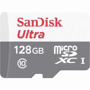   SanDisk 128GB microSDXC C10 UHS-I R48MB/s Ultra Android + SD (SDSQUNB-128G-GN6TA) 3