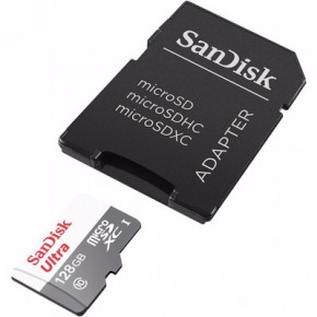   SanDisk 128GB microSDXC C10 UHS-I R48MB/s Ultra Android + SD (SDSQUNB-128G-GN6TA) 4