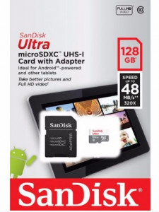   SanDisk 128GB microSDXC C10 UHS-I R48MB/s Ultra Android + SD (SDSQUNB-128G-GN6TA) 5