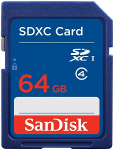   Sandisk SDXC 64GB Class 4 (SDSDB-064G-B35)