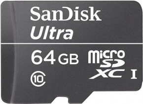   SanDisk microSDXC class 10 UHS-I Ultra 64Gb