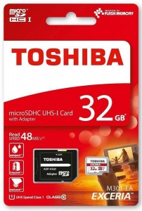   microSDHC Toshiba Experia 32GB UHS-I + SD-adapter (THN-M301R0320EA)