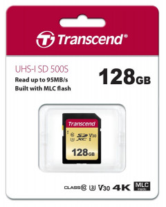   Transcend 128GB SDXC C10 (TS128GSDC500S)