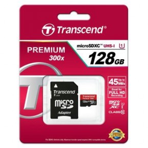   Transcend 128GB microSDXC class 10 UHS-I (TS128GUSDU1) 4