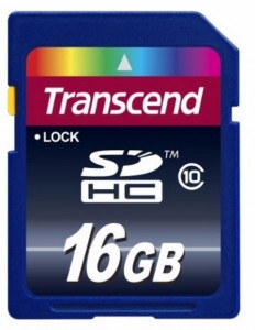   Transcend 16  SDHC Class 10