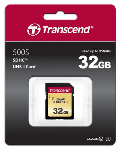   Transcend 32GB SDHC C10 UHS-I (TS32GSDC500S) 3