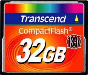   Transcend 32GB Compact Flash (133X) (TS32GCF133)