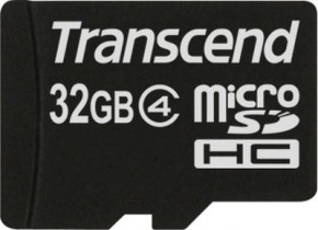   Transcend 32GB microSDHC Class 4 (adapter SD) (TS32GUSDHC4)