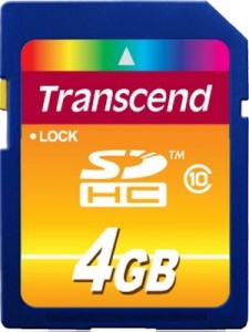   Transcend 4GB SDHC Class 10 (TS4GSDHC10)