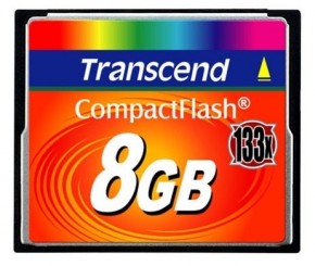   Transcend 8GB Compact Flash 133x (TS8GCF133)