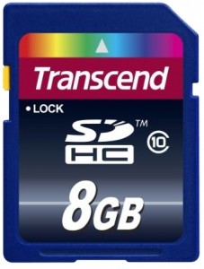   Transcend 8GB SDHC Class 10 (TS8GSDHC10)