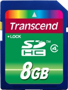   Transcend 8GB SDHC Class 4 (TS8GSDHC4)