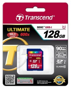   Transcend Ultimate SDXC 128GB Class 10 UHS-1 (TS128GSDXC10U1)