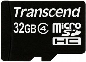   Transcend microSDHC class 4 SD adapter 32Gb