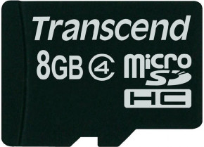   Transcend microSDHC class 4 SD adapter 8Gb