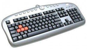  A4Tech KB-28G USB (Silver+Grey) 3