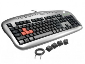  A4Tech KB-28G USB (Silver+Grey) 4