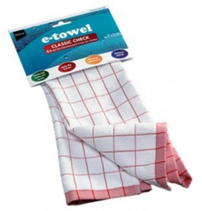   E-Cloth Classic Check Tea Towel 201699 Red